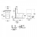 Walrus WR120698 自由咀分體座廁