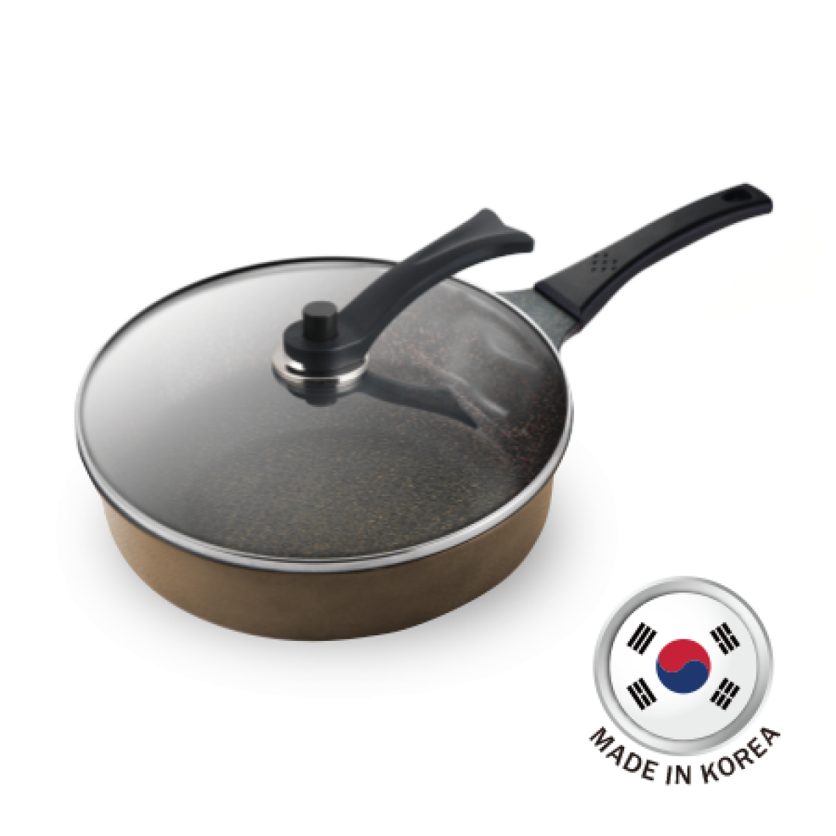 German Pool 德國寶 KPS-128F 無煙健康平底鑊 - 專利消油煙 韓國製造