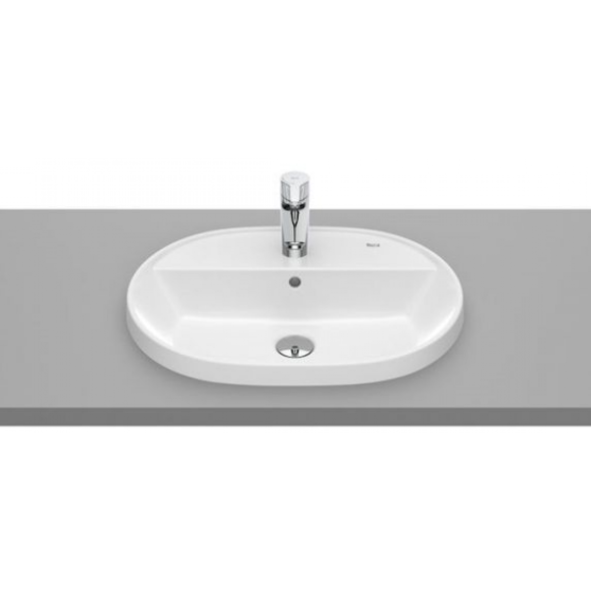 Roca A3270Y6000 The Gap 半嵌入式面盆 - 歐洲製造，橢圓形設計