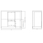 【展銷品】Baumatic BET8363X 變頻煙囪式抽油煙機 - 80厘米，1000m³/h排風量，手勢觸控
