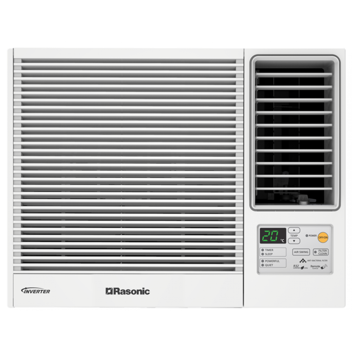 RASONIC 樂信 RC-HU240Z 2.5匹變頻淨冷窗口式冷氣機 | 一級能源標籤、nanoe®X