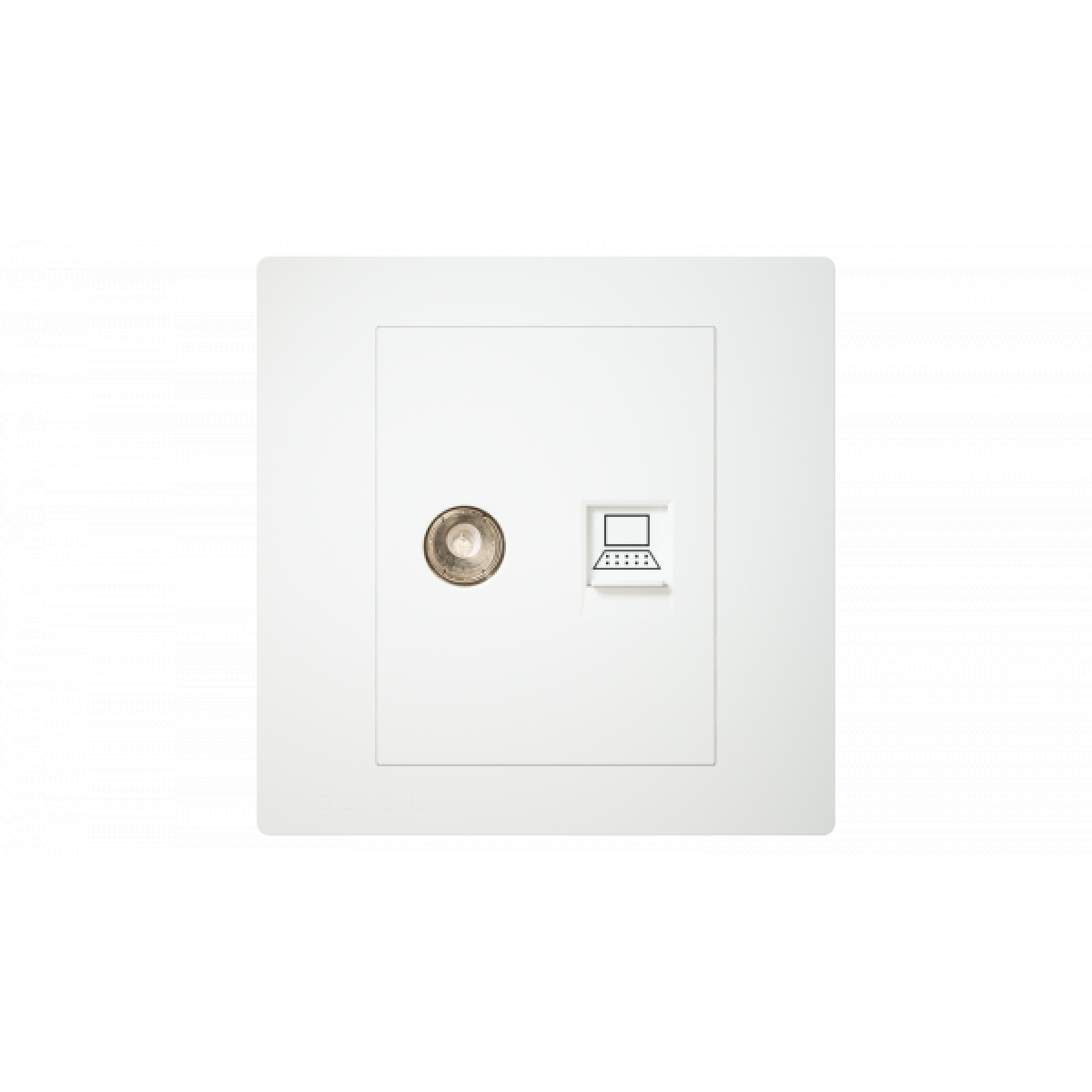 Siemens 西門子 5UH13353PC01 電視5-850MHZ + 電腦RJ45插座 (白色)