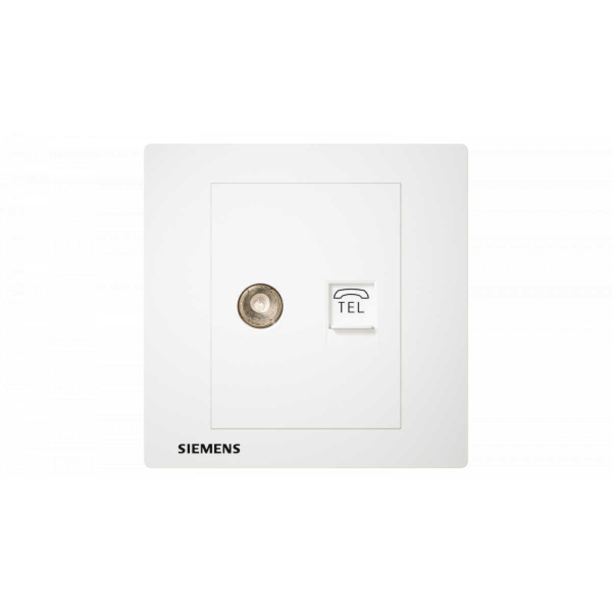 Siemens 西門子 5UH13333PC01 電視5-850MHZ + 電話RJ11插座 (白色)