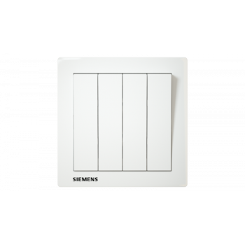 Siemens 西門子 5TA13413PC01 10AX 四位單控開關掣 (白)