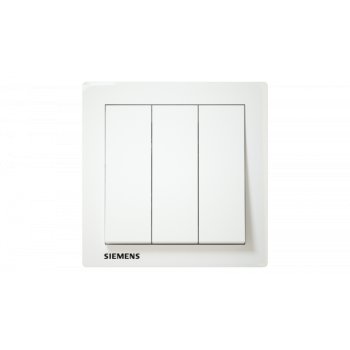 Siemens 5TA13333PC01 10AX 3 Gang 2 Way Switch (white)