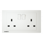 Siemens 西門子 5UB13223PC01 13A 雙位開關插座 (白色)