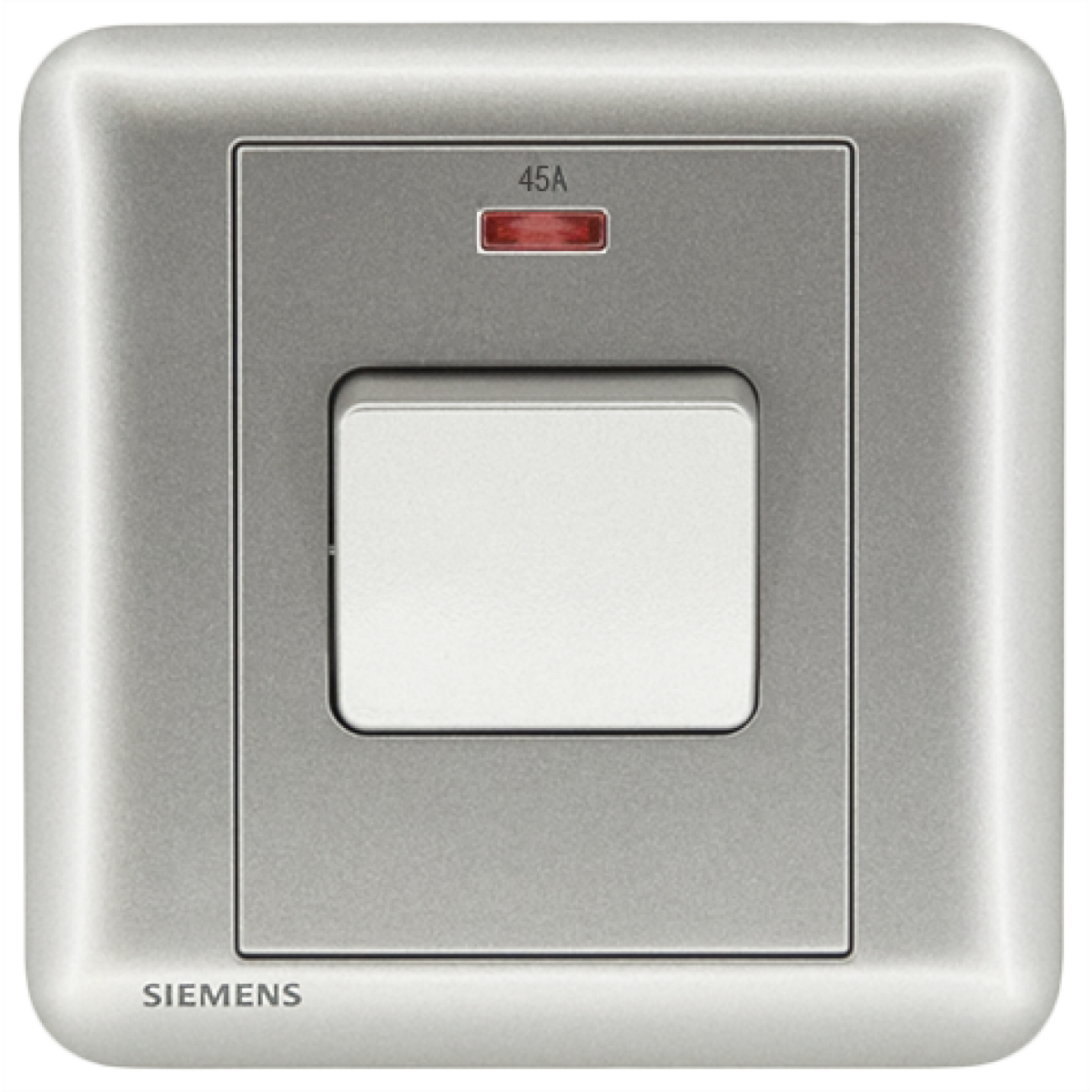 Siemens 西門子 5TA01633PC02 45A 單位雙極開關掣 (銀) - 帶霓虹燈指示器，安全耐用