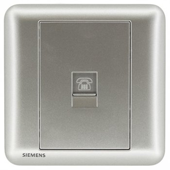 Siemens 西門子 5UH01613PC02 單位電話插座 RJ11(銀)
