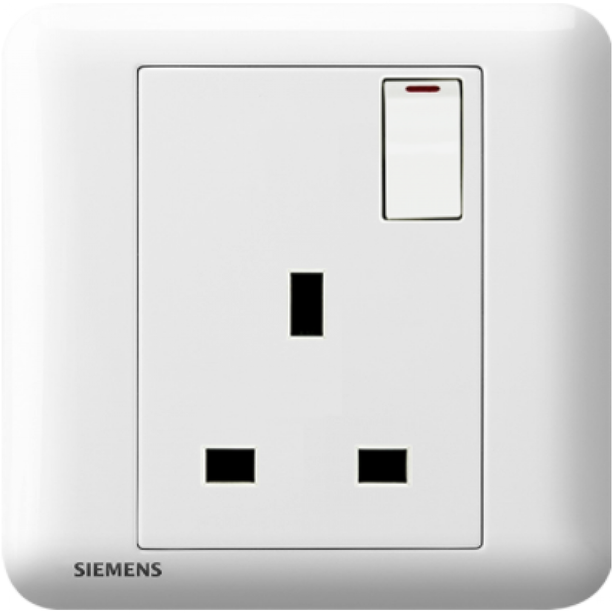 Siemens 西門子 5UB01123PC01 13A 單位開關插座 (白色) - 優質PC材料，陶瓷觸感