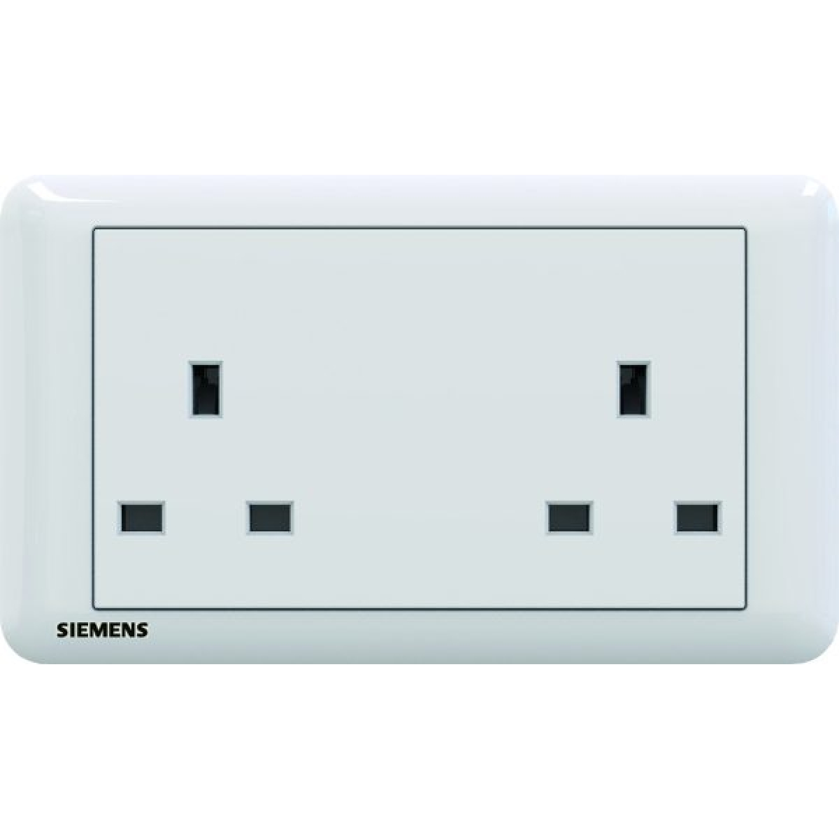 Siemens 西門子 5UB01213PC01 13A 雙位插座 (白色) - 高強度插套，安全耐用