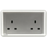 Siemens 西門子 5UB01213PC02 13A 雙位插座(銀)