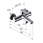Remer Vanity V11+V05+330A8MPEC20NRA 龍頭套裝 (鍍鉻色)