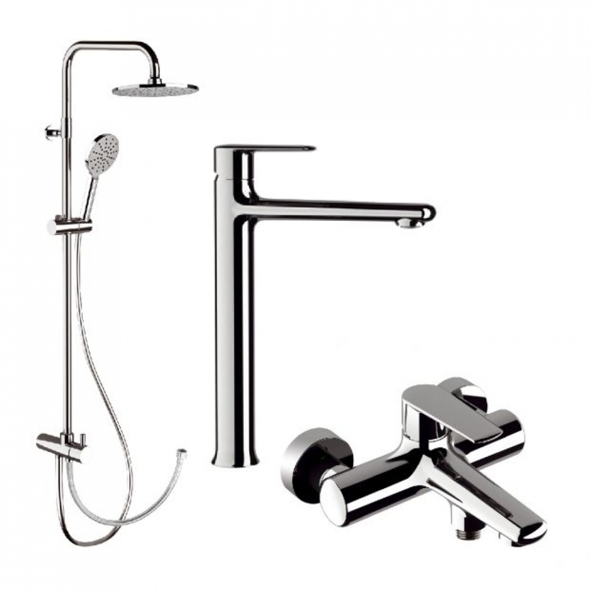 Remer Vanity V11L+V05+330A8MPEC20NRA 龍頭套裝 (鍍鉻色)