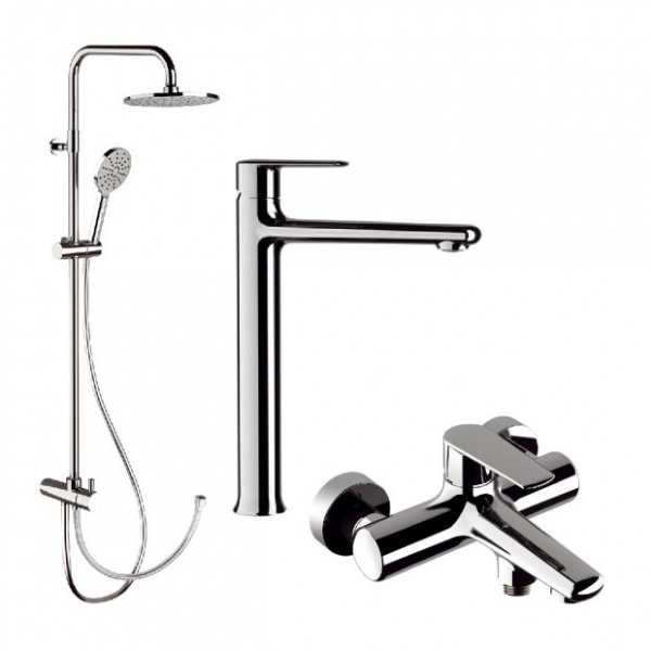 Remer Vanity V11L+V05+330A8MPEC20NRA 龍頭套裝 (鍍鉻色)