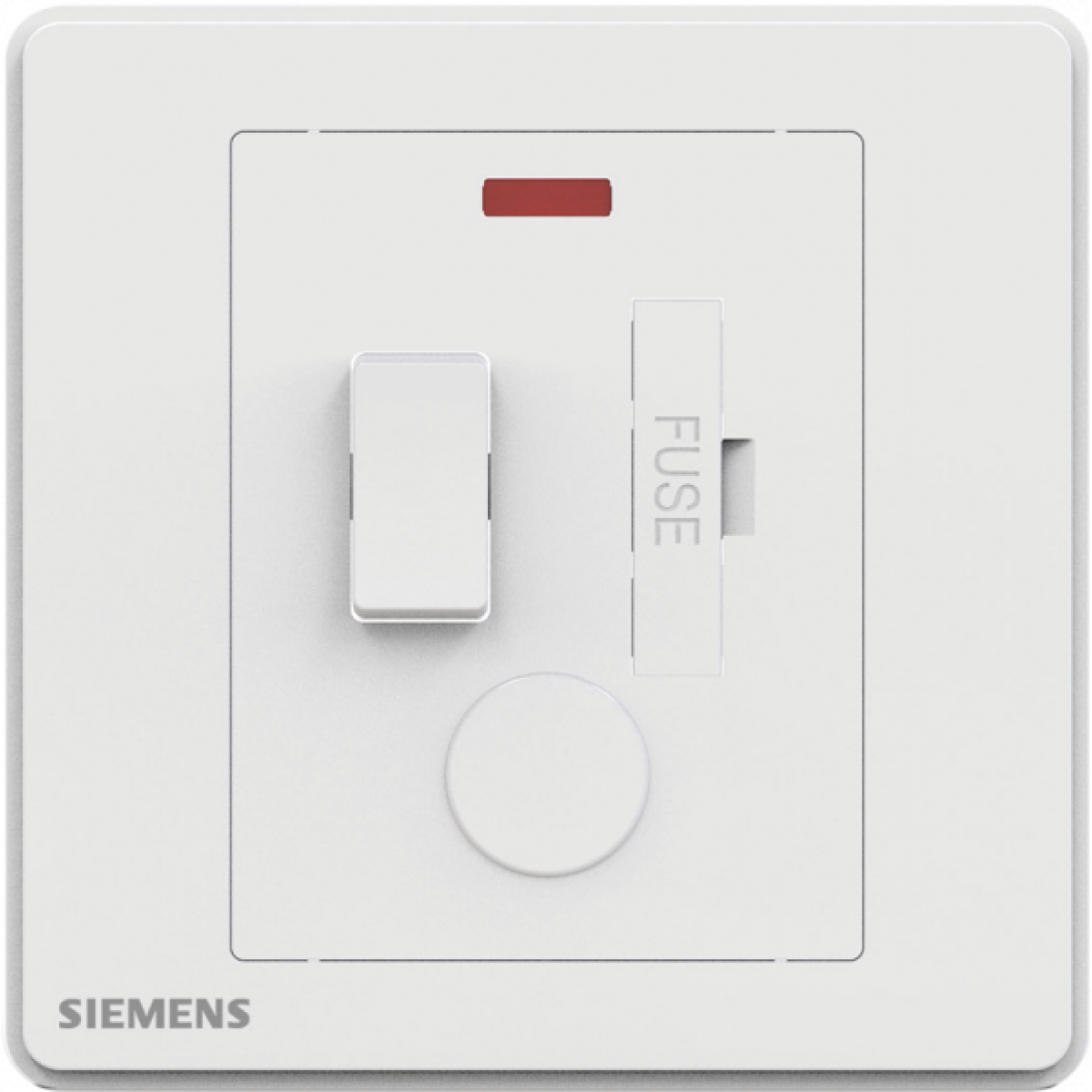 Siemens 西門子 5UB81523PC01 13A 雙極開關保險菲士接線蘇 (帶霓虹燈指示器) (白色)