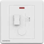 Siemens 西門子 5UB81523PC01 13A 雙極開關保險菲士接線蘇 (帶霓虹燈指示器) (白色)