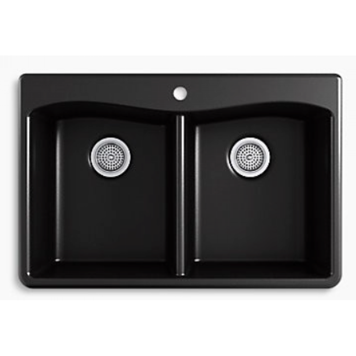 Kohler Kennon K-8185-CM1 雙盆水槽：抗衝擊，耐高溫，雲硯石材質