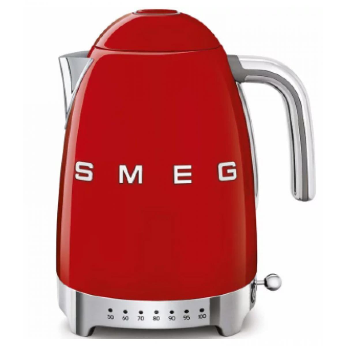 Smeg KLF04RDUK 1.7公升保溫電熱水壺 (紅色)：3000W功率，7段溫度調節，LED顯示屏