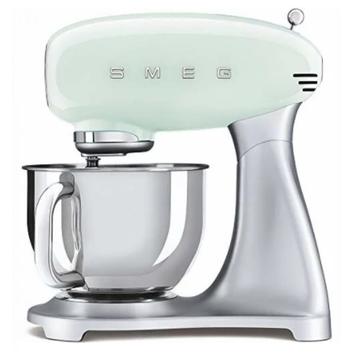 Smeg SMF02PGUK 4.8公升廚師機 (粉綠色)：行星式攪拌，10段速度，800W功率