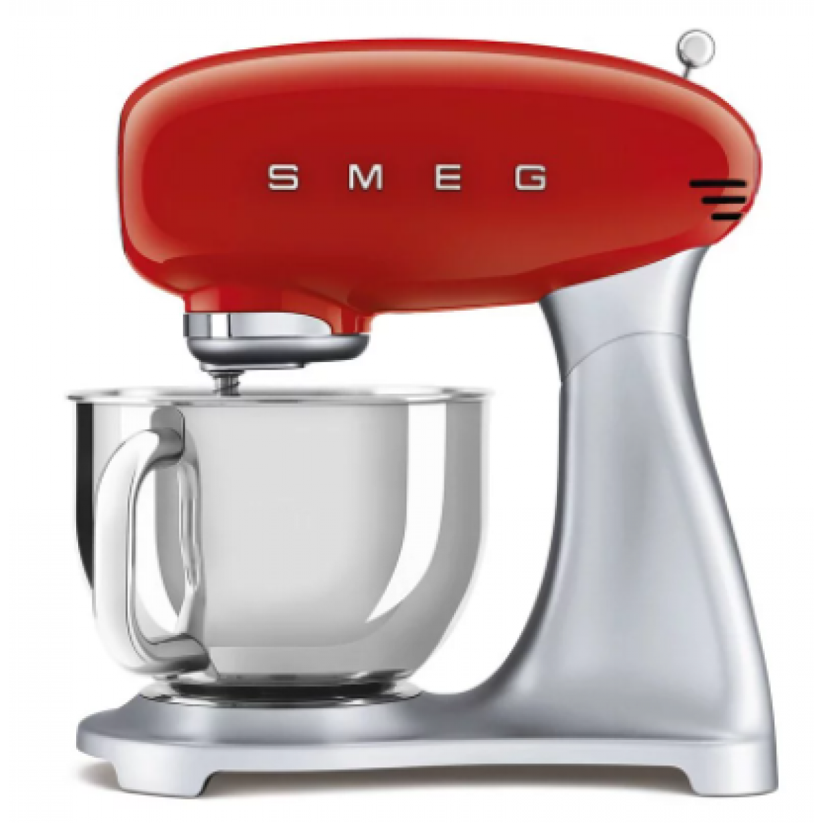 SMEG SMF02RDUK 4.8L 50's Retro Style 紅色廚師機 | 800W強勁馬達、行星軌跡攪拌、10檔調速