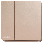 Siemens 西門子 5TA81323PC04 16AX 三位單控開關掣 (玫瑰金色)