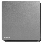 Siemens 西門子 5TA81323PC05 16AX 三位單控開關掣 (銀灰色)