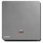 Siemens 西門子 5TA81613PC05 20A 單位雙極開關 (帶霓虹燈指示器) (銀灰色)