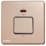 Siemens 西門子 5TA81623PC04 32A 單位雙極開關 (帶霓虹燈指示器) (玫瑰金色)