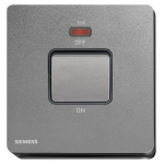 Siemens 西門子 5TA81623PC05 32A 單位雙極開關 (帶霓虹燈指示器) (銀灰色)