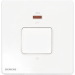 Siemens 西門子 5TA81633PC01 45A單位雙極開關 (帶霓虹燈指示器) (白色)