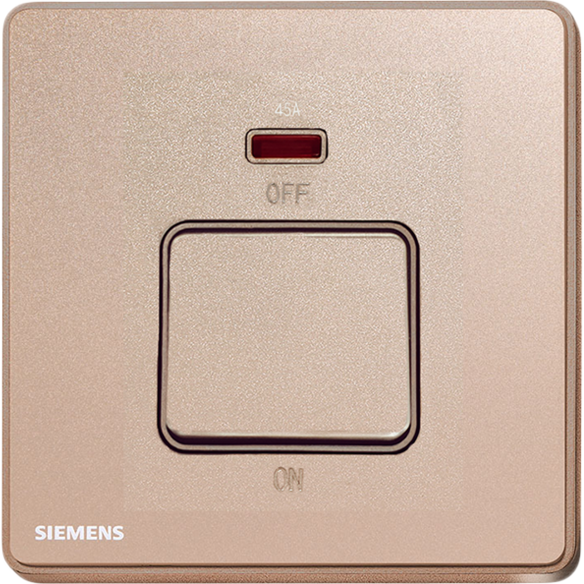 Siemens 西門子 5TA81633PC04 45A雙極開關 (帶霓虹燈指示器) (玫瑰金色)