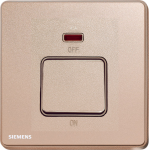 Siemens 西門子 5TA81633PC04 45A單位雙極開關 (帶霓虹燈指示器) (玫瑰色)