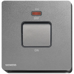 Siemens 西門子 5TA81633PC05 45A單位雙極開關 (帶霓虹燈指示器) (銀灰色)