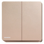 Siemens 西門子 5TA81243PC04 16AX 雙位雙控開關掣 (玫瑰金色)
