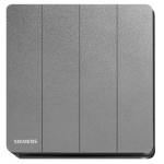 Siemens 西門子 5TA81443PC05 16AX 四位雙控開關掣 (銀灰色)