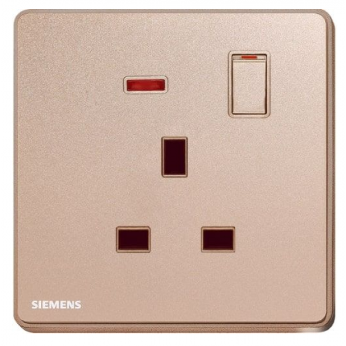 Siemens 西門子 5UB81133PC04 13A單位開關插座 (帶霓虹燈指示器) (玫瑰金色)