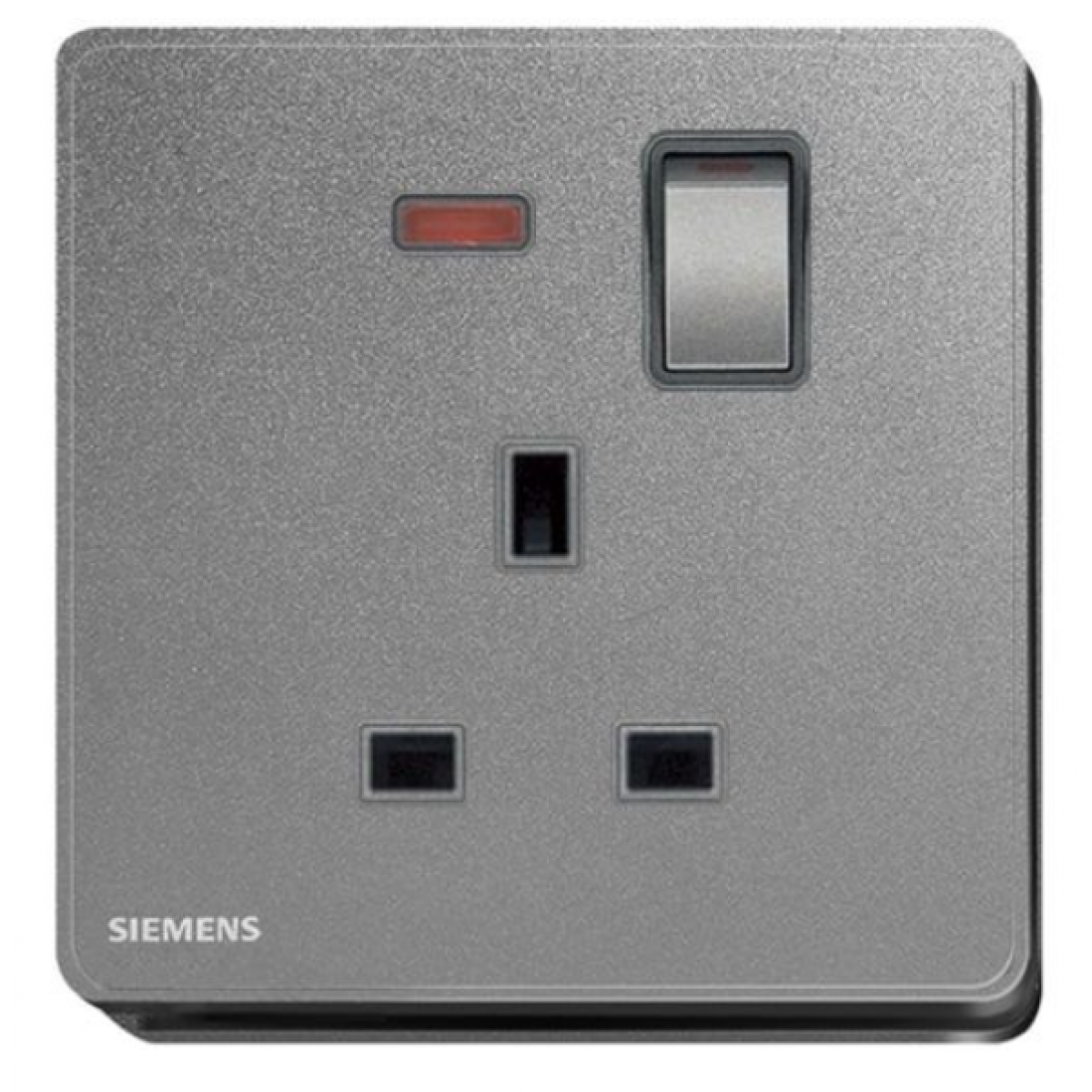 Siemens 西門子 5UB81133PC05 13A單位開關插座 (帶霓虹燈指示器) (銀灰色)