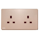 Siemens 西門子 5UB81213PC04 13A 雙位插座 (玫瑰金色)