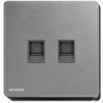 Siemens 西門子 5UH81763PC05 雙位 cat6 電腦插座 (銀灰色)