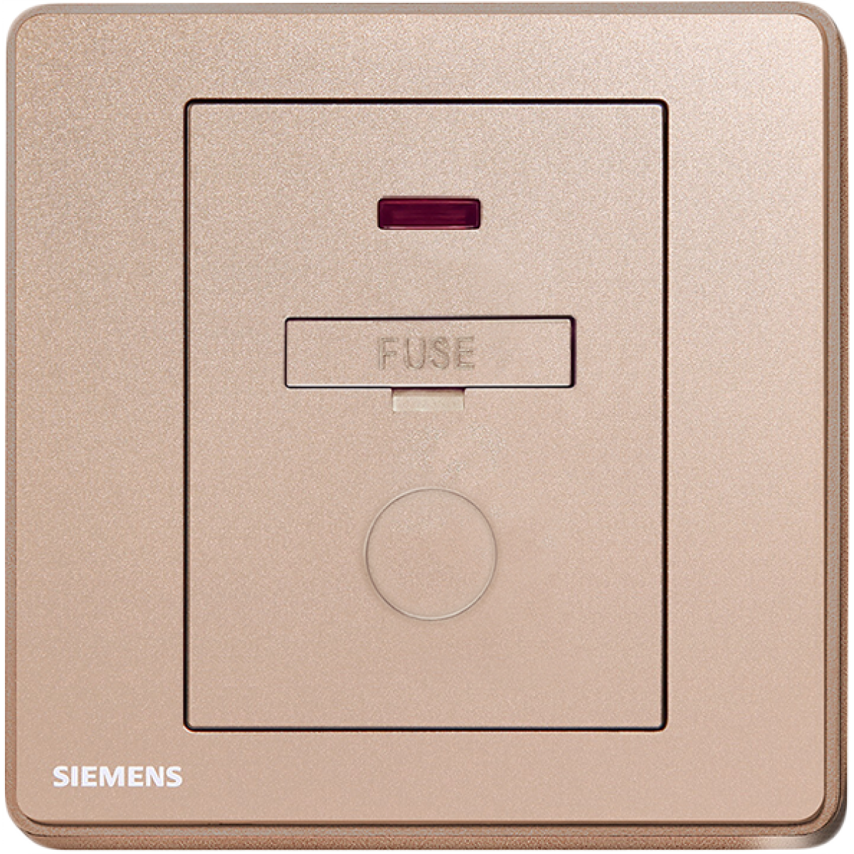 西門子 Siemens 5UB81533PC04 13A 雙極保險菲士接線蘇 (帶霓虹燈) (玫瑰金色)