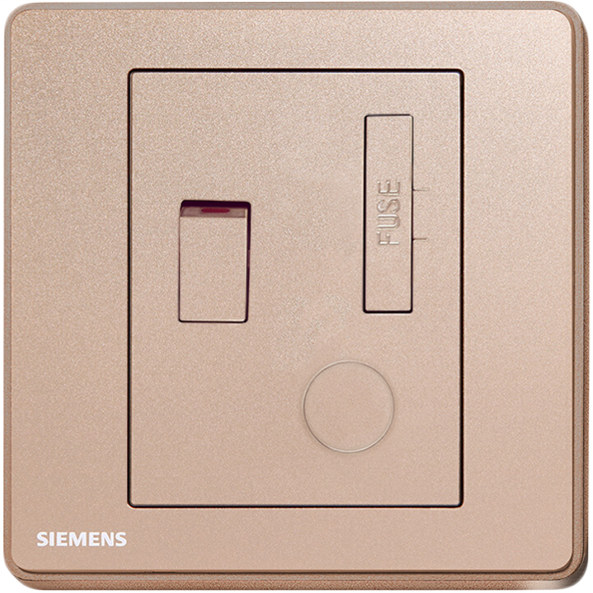 西門子 Siemens 5UB81543PC04 13A 雙極開關保險菲士接線蘇 (玫瑰金色)