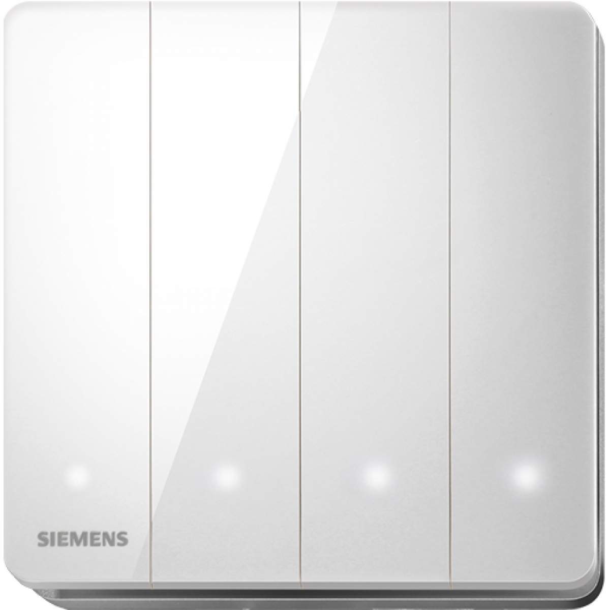 Siemens 西門子 5TA81463PC01 16AX 四位單控開關掣 (白色, LED燈)