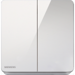 Siemens 西門子 5TA81223PC01 16AX 雙位單控開關掣 (白色)