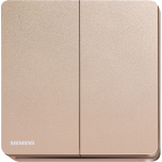 Siemens 西門子 5TA81223PC04 16AX 雙位單控開關掣 (玫瑰金色)