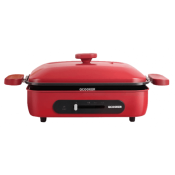 Ocooker 圈廚 CR-LL01T-RD 32厘米 1000W 多功能煎烤盤 (紅色)