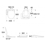 Roca Atis 分體座廁套裝 (尊尚型電子廁板) A804025005+34124N+342616