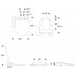 Roca Atis 分體座廁套裝 (時尚型電子廁板) A804035005+34124N+342616