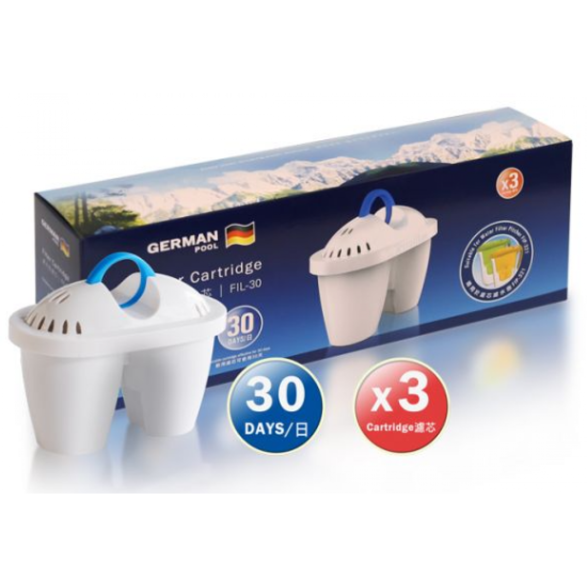 German Pool 德國寶 FIL-30 濾水芯 (3件裝)