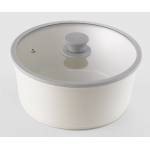 MEGASTONE KPH-SET2W 白色易潔鑊煲套裝 (韓國製造) - 可拆式手柄、多爐具兼容