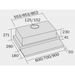 GERMAN POOL 德國寶 TFT-900 90厘米 拉趟式抽油煙機｜高效節能 | 1200m³/hr 超大排風量